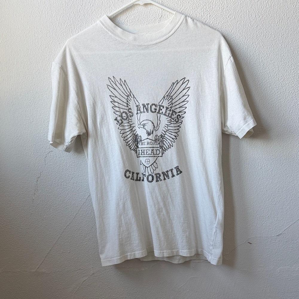 Anine Bing White Los Angeles Graphic Tee